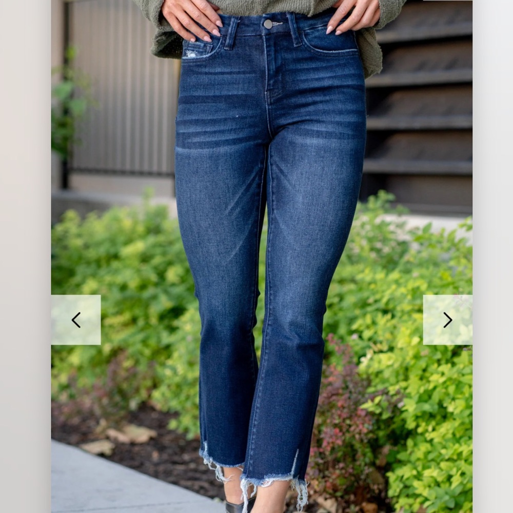 Flying Monkey High Rise Cropped Kick Jean